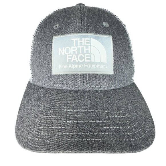 The North Face Fine Alpine Equipment Mesh Back Snapback Cap 2 Tones Gray - Picture 2 of 10